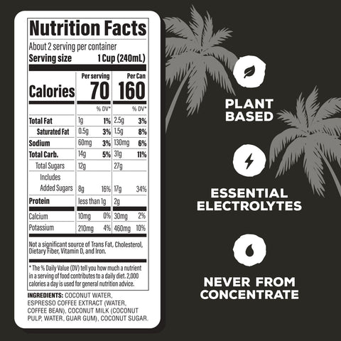 Coconut Water with Espresso - 17.5 fl oz. (12-Pack)